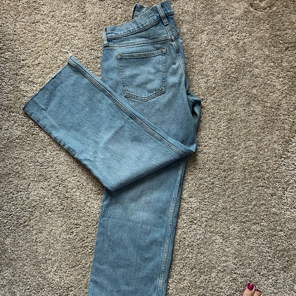 Abercrombie & Fitch Light Blue Straight Leg Jeans - Picture 2 of 5